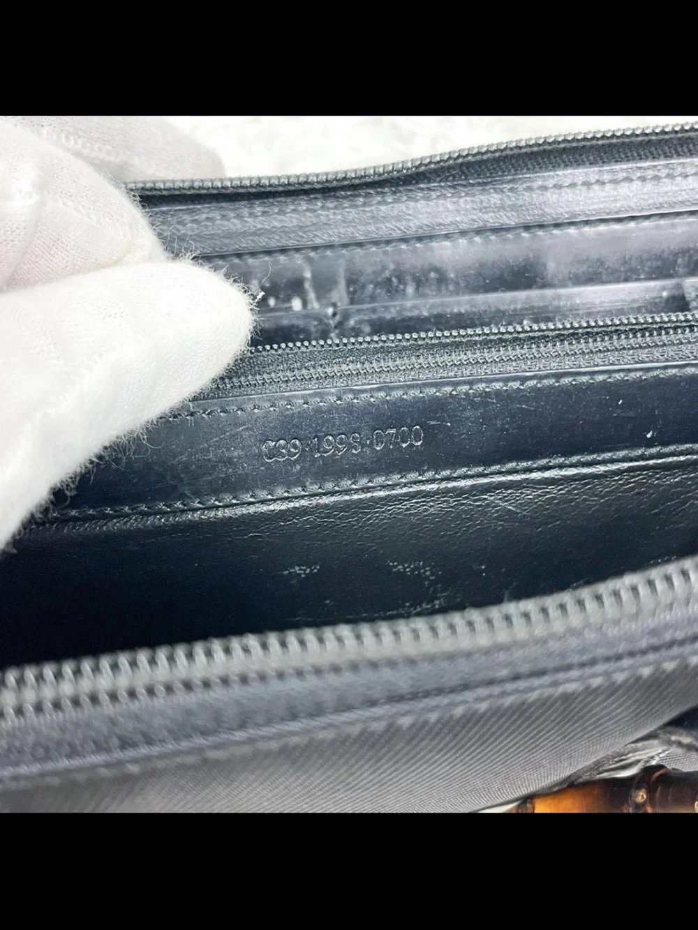 Gucci Black Crossbody Bag with Bamboo Top Handle